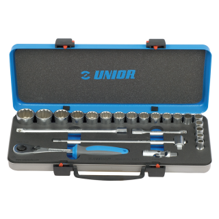 Trusa de scule Unior 190BI12P23, 1/2", 23 piese