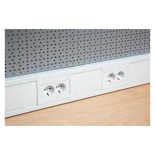 Suport din plastic cu prize Unior 990HPC, 2mm