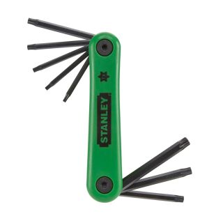 Set chei torx in L Stanley, verde, TX9-TX40, 8 piese