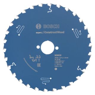 Panza fierastrau circular Bosch EXPERT for Construct Wood, 200x30x2/1.3mm, 30 dinti