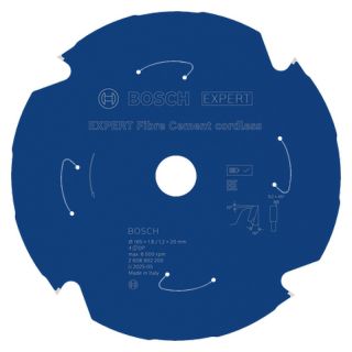 Panza fierastrau circular Bosch EXPERT Fibre Cement cordless, 165x20x1.8/1.2mm, 4 dinti