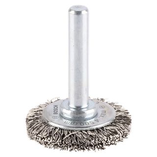 Perie disc Bosch PRO Stainless Steel, fir ondulat inox 0.3mm, 30x6mm