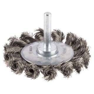 Perie disc Bosch PRO Stainless Steel, fir rasucit inox 0.35mm, 70x14mm