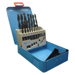 Set burghie pentru metal Forum, tratat cu abur HSS DIN338, 1-13mm, 25 piese