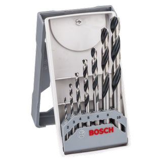 Set burghie pentru metal Bosch HSS PointTeQ, cilindrica, 2-10mm, 7 bucati