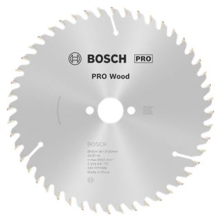 Panza fierastrau circular Bosch PRO Wood, 160x20x1.8/1.2mm, 48 dinti