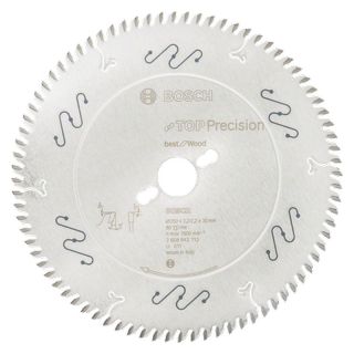 Panza fierastrau circular Bosch Best for Wood, 250x30x3.2/2.2mm, 80 dinti