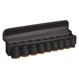 Set capete chei tubulare de impact Bosch PRO, 3/4", scurte, 17-32mm, 9 piese
