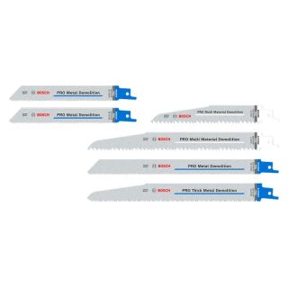 Set panze fierastrau sabie Bosch PRO Demolition, 6 bucati