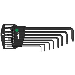 Set chei torx in L cu cap sferic Wiha Classic, negre, TX9-TX40, 9 piese cutie carton
