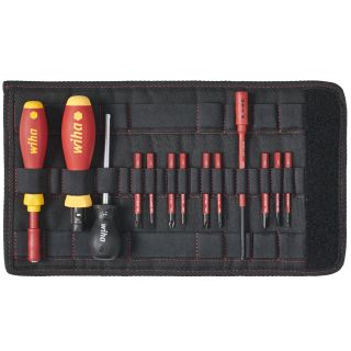 Surubelnita dinamometrica cu biti Wiha TORQUEVARIO-S, VDE, SL/PH/PZ, 0.8-5Nm, 9 biti