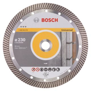 Disc diamantat multi-material Bosch Best for Universal Turbo, 230x22.23x2.5mm