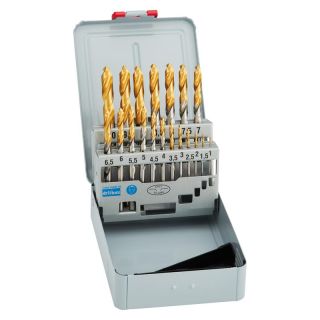 Set burghie pentru metal Forum HSS-TiN DIN338, 1-10mm, 19 piese