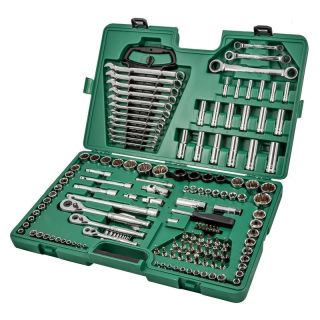Trusa capete chei tubulare Sata, 1/4", 3/8", 1/2", accesorii, 150 piese