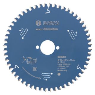 Panza fierastrau circular Bosch EXPERT for Aluminium, 184x20x2.6/1.6mm, 56 dinti