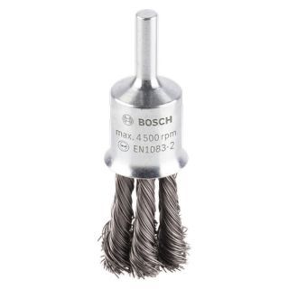 Perie pensula Bosch PRO Metal, fir rasucit otel 0.35mm, 19mm