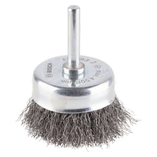 Perie oala Bosch PRO Metal, fir ondulat otel 0.2mm, 70mm