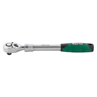 Antrenor cu clichet reverisibil Fortis, 1/2",72 dinti, 305-445mm