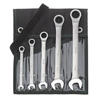 Set chei combinate cu clichet Fortis, 8-19mm, 5 piese