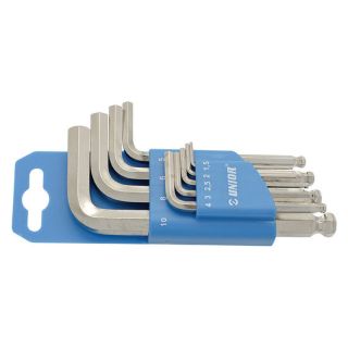 Set chei hexagonale in L Unior 220/3SPH, 1.5 - 10mm, 9 piese