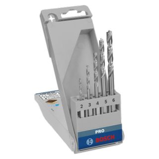 Set burghie pentru lemn Bosch PRO Wood HSS, hexagonala, 2-6mm, 5 bucati