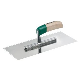 Gletiera Fortis zimtata inox maner lemn 28x13cm dinti 4x4mm