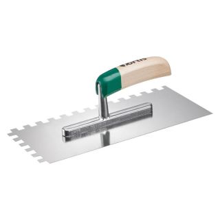 Gletiera Fortis zimtata maner lemn 28x13cm dinti 10x10mm