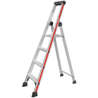 Scara, cu platforma, acces pe o singura parte, 7 trepte, 2.36 m, HYMER