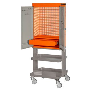 Dulap de scule cu 2 usi si roti, 625x450x1605mm