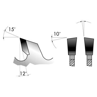 Panza fierastrau circular Forum, HW UW, 185x30x2.4mm, 22 dinti