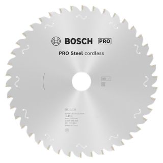 Panza fierastrau circular Bosch PRO Steel cordless, 203x25.4x1.8/1.4mm, 42 dinti