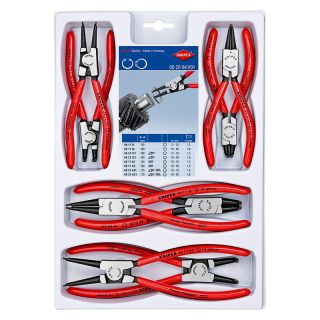 Set clesti inel siguranta Knipex seria 44 si 46 J1 J2 J11 J21 A1 A2 A11 A21 8 piese in carcasa plastic
