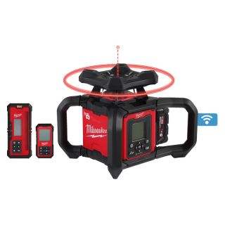 Nivela laser rotativa Milwaukee M18 RLOHV1200-501C, laser verde, 1200m