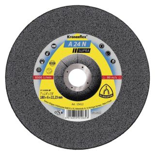 Disc polizare inox/aluminiu Klingspor A 24 N SUPRA, 180x22.23x8mm