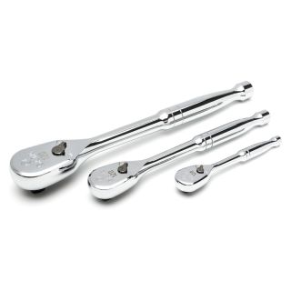 Set antrenoare cu clichet reversibil Sata 120XP, 1/4"-3/8" -1/2", 120 dinti, 3 piese