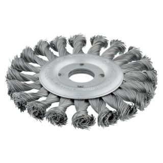Perie disc Osborn, fir rasucit inox 0.5mm, 115x12mm