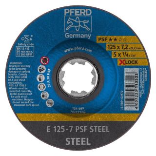 Disc polizare otel Pferd PSF STEEL, X-Lock, 115x22.23x7.2mm