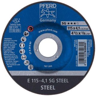 Disc polizare otel Pferd SG STEEL, 115x22.23x4.1mm