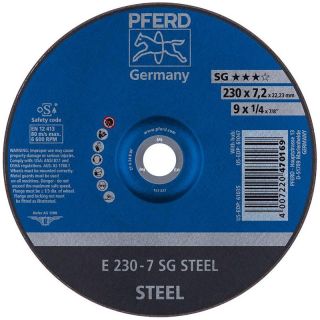 Disc polizare otel Pferd SG STEEL, 230x22.23x7.2mm