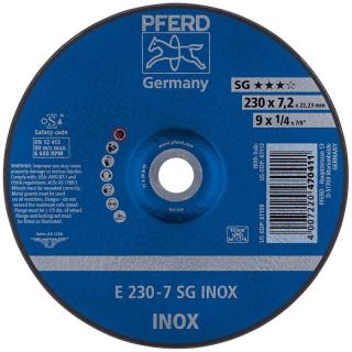 Disc polizare inox Pferd SG INOX, 125x22.23x4.1mm