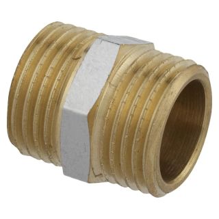 Niplu dublu 16.66 mm (3/8") AG, cromat, SANITOP-WINGENROTH