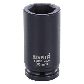 Cap cheie tubulara de impact Sata, lunga, 3/4", 46mm