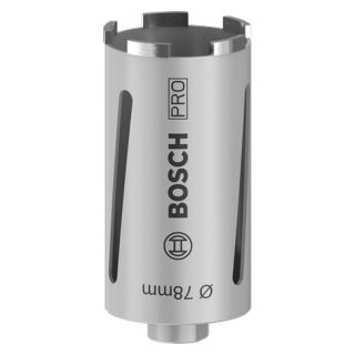 Carota diamantata Bosch PRO Core Cutter Dry, prindere G 1/2", 78x150mm