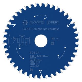Panza fierastrau circular Bosch EXPERT Aluminium cordless, 120x20x1.8/1.2mm, 42 dinti