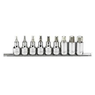 Set capete chei tubulare Sata, HEX, 9 piese