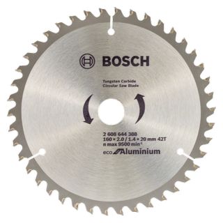 Panza fierastrau circular Bosch Eco for Aluminium, 160x20/16x2/1.4mm