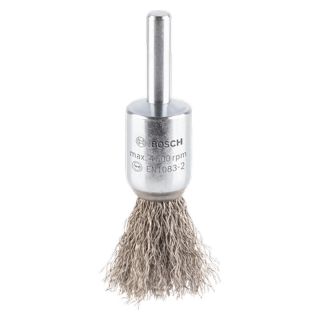 Perie pensula Bosch PRO Stainless Steel, fir ondulat inox 0.2mm, 15mm