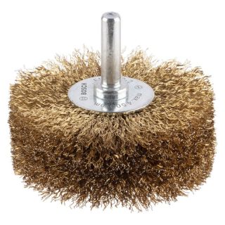 Perie disc Bosch PRO Wood, fir ondulat otel alamit 0.2mm, 80x35mm