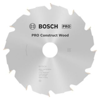 Panza fierastrau circular Bosch PRO Construct Wood, 180x20/30x2.6/1.6mm, 12 dinti