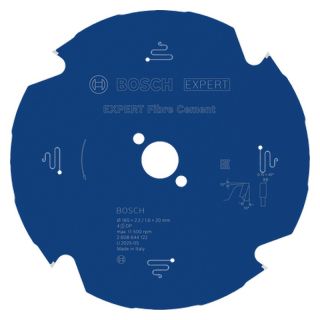 Panza fierastrau circular Bosch EXPERT Fibre Cement, 165x20x2.2/1.6mm, 4 dinti